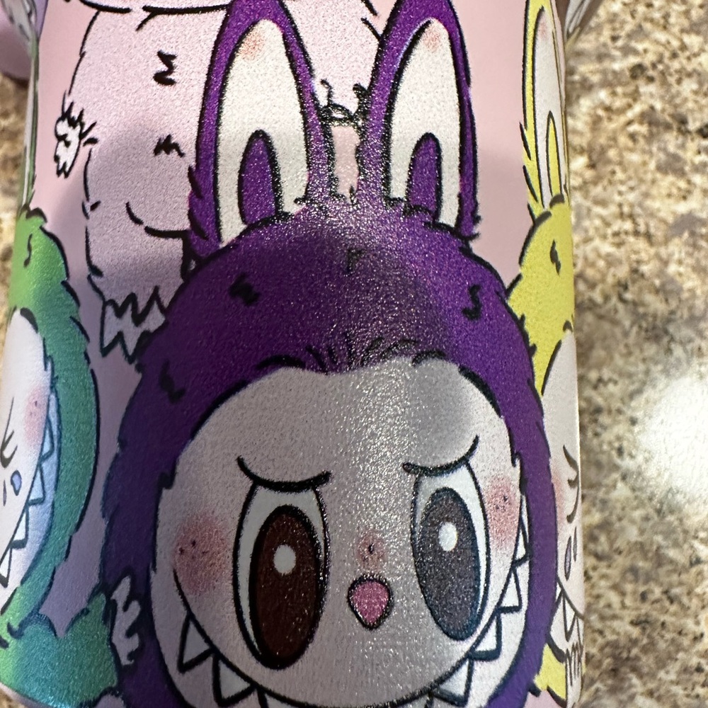 Stanley Quencher H2.0 Tumbler Labubu with Pink and Cream Design - Picture 5 of 11